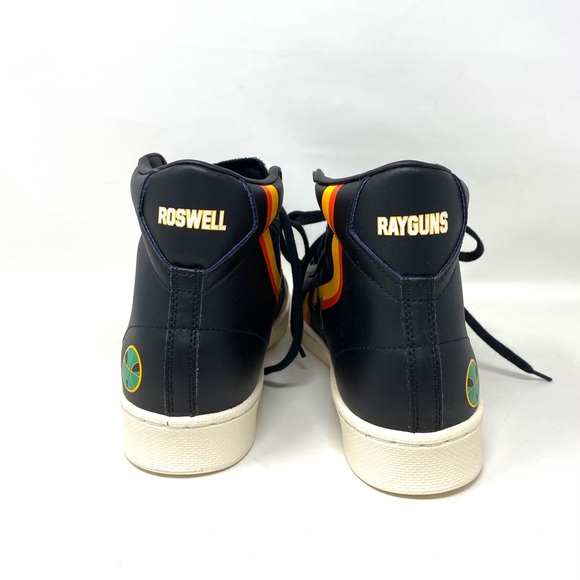 Converse High Top Casual Sneakers Pro Leather Black Yellow Men’s Sizes 171166C - Picture 5 of 8